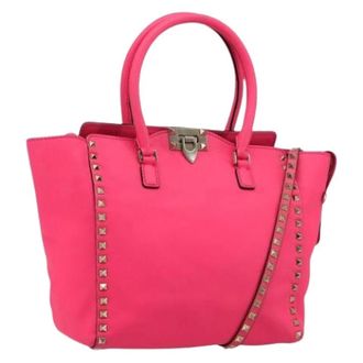 Valentino Pre-owned Vintage Tote Bag - Dames - Pre-owned - Roze - Maat: ONE Size Leer