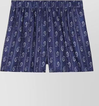 Tory Burch printed satin shorts