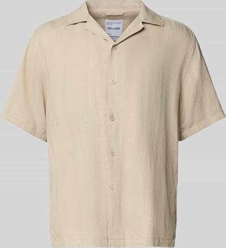 Only & Sons Regular Fit Freizeithemd mit Leinen-Anteil Modell ROBERT in Beige, Größe XXL