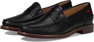 Marc Joseph New York Academy Park Flats Womens Black Leather Loafers HTAT1065