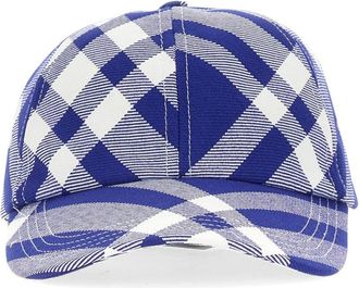 Burberry Baseball Cap With Tartan Pattern-Donna