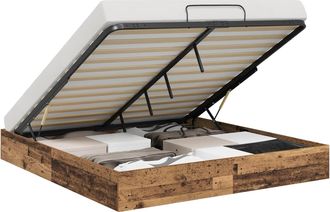 vidaXL Estructura De Cama Ottoman Madera Envejecida 180 X 200 Cm Vidaxl