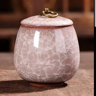 OEM Mini Urna De Cer&aacute;mica Rosa Diamante - 170 Ml - 8 X 9,5 Cm