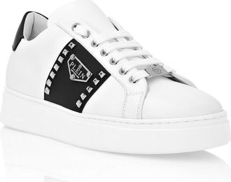 Philipp Plein Low-Top Sneakers Hexagon Luxe Unisex in White/black at Nordstrom, Size 46