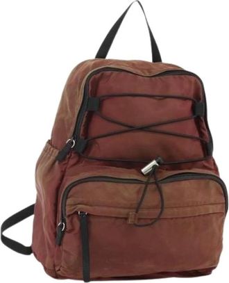 Prada Pre-owned Backpacks, female, Red, Size: ONE SIZE Pre-owned Vintage Backpack