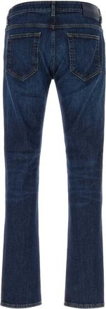 Pantaloni Torino Mens Stretch Denim Jeans Lightblue Exterior: Cotton Elastane