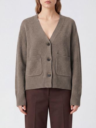 Lisa Yang 100% Cashmere V-Neck Cardigan with Ribbed Trims
