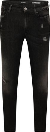 Replay Luz skinny jeans met scheuren voor dames (Grijs)