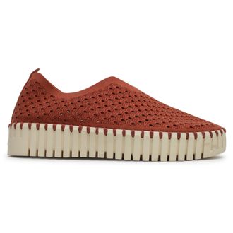 Ilse Jacobsen Tulip 3373 Textile Womens Slip On Shoes - Light Brick - Size:UK 6