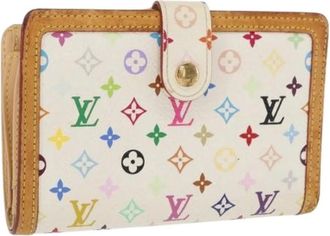 Louis Vuitton Pre-owned Wallets, female, Multicolor, Size: ONE SIZE Pre-owned Vintage Canvas Wallet