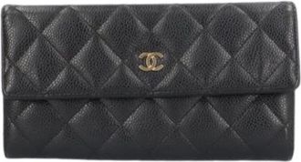 Chanel Pre-owned Wallets, female, Black, Size: ONE SIZE Pre-owned Vintage Wallet