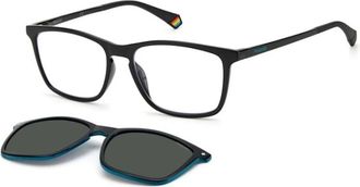 Polaroid Opt + Clip-On PLD 6139/Cs 807(M9) Zonnebril - Heren - Zonnebrillen - Zwart - 55 MM - Accessoires