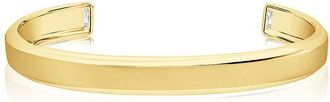 Crislu 18K Gold Over Silver Cz Bracelet