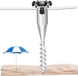 OEM Anclaje De Arena Para Sombrilla De Playa En Espiral De 20 Pulgadas, Soporte Ajustable Para Sombrilla De Arena, Anclaje De Playa Port&aacute;til Sin N&uacute;mero