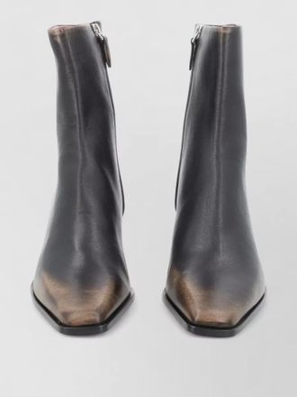 PARIS TEXAS ankle boots block heel square toe design