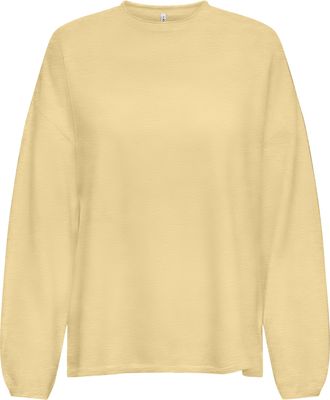 Only Strickpullover ONLY ONLLOYAL AMALIO LIFE LS O-NECK KNT NOOS, Damen, Gr. XS, sunlight detail:melange, Strick, Obermaterial: 80% Polyester, 20% Nylon, m