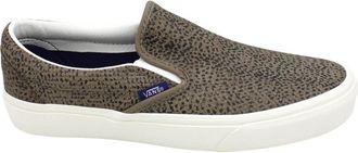 Vans Instapmodel Su&egrave;de Rubberen Zool Schoen - Dames - Loafers - Groen - 36 1/2 EU - Su&egrave;de - Schoenen