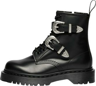 Dr. Martens (WMNS) Dr. Martens 1460 Western Buckle Black Atlas 43103001