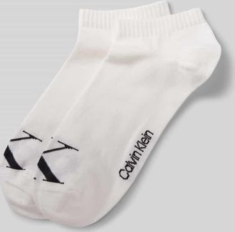Calvin Klein Jeans Socken mit Label-Print im 2er-Pack in Weiss, Größe 35-38