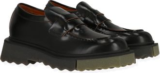 Off-white Off White Mens Black/Green Loafer
