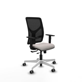 Piqueras y Crespo Silla De Oficina Piqueras Y Crespo Motilla Blanco Cuero Sint&eacute;tico Malla