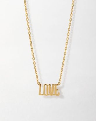 Edge of Ember Love Necklace in Metallic Gold at Nordstrom