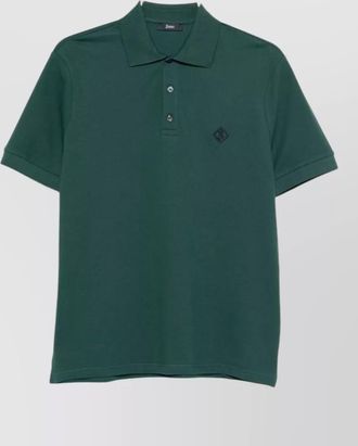 Herno cotton short sleeve polo shirt