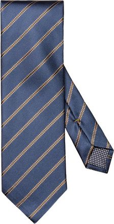Eton Gestreept Zijden Stropdas - Heren - Stropdassen - Veelkleurig - ONE Size - Accessoires