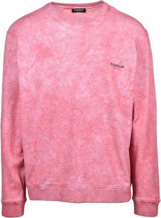 Dondup Hoodies & sweatvesten, Heren, Roze, M, Katoen, Katoenen Sweatshirt Model