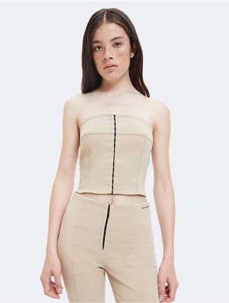Calvin Klein Jeans Calvin Klein Womens Bustier Top - Neutral - XS