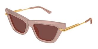 Bottega Veneta BV1241S 006 Womens Sunglasses Pink Size 54