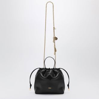 Chlo&eacute; Small Icons shoulder bag with chain in lambskin black
