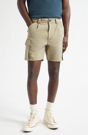 Noah Pleated Cargo Shorts in Olive at Nordstrom, Size 30