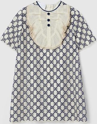Gucci Kids - GG Nylon Dress, Blue, Ready-to-wear