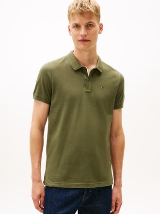 Tommy Jeans Poloshirt TOMMY JEANS TJM SLIM PLACKET POLO EXT, Herren, Gr. 4XL, dunkelgr&uuml;nery, Piqu&eacute;, Obermaterial: 100% Baumwolle, slim fit, Shirts Poloshirt