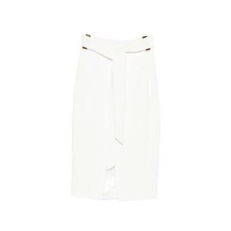 Elisabetta Franchi Pencil Skirts, female, White, Size: XS Pencil Skirt