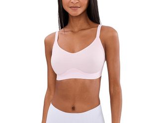 Wacoal Easy Like Sunday Wirefree Contour Bra Womens Bra Cradle Pink : 2XL (D/DD), Elastane/Nylon