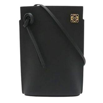 Loewe Pre-owned Cross Body Bags, female, Black, Size: ONE SIZE Pre-owned Pochette Shoulder Bag