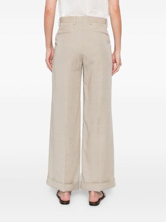 L.B.M. 1911 Wide-Leg Trousers - Beige
