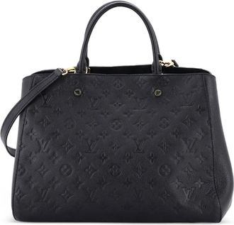 Louis Vuitton Montaigne Handbag Monogram Empreinte Leather GM tote bag - Nero