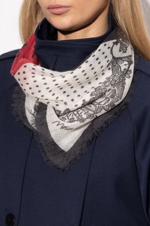 Moschino Cashmere Scarf With Print, Unisex, Multicolour