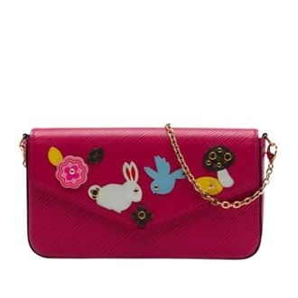 Louis Vuitton Pre-owned Pochette Felicie - Dames - Pre-owned - Roze - Maat: ONE Size Zijde
