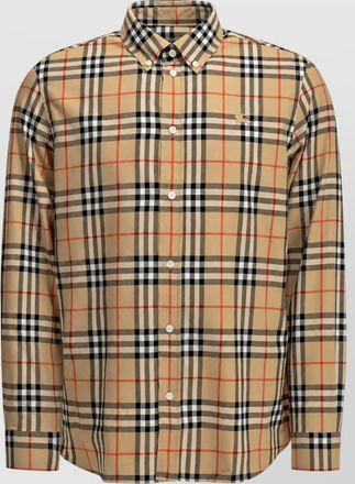 Burberry checked cotton long-sleeve shirt