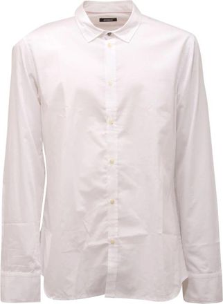 Officina36 Tolone Camicia Shirt - Heren - Casual Overhemden - Wit - 2XL - Katoen - Overhemden