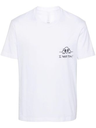 Neil Barrett I See You cotton T-shirt - men - Cotton - S - White