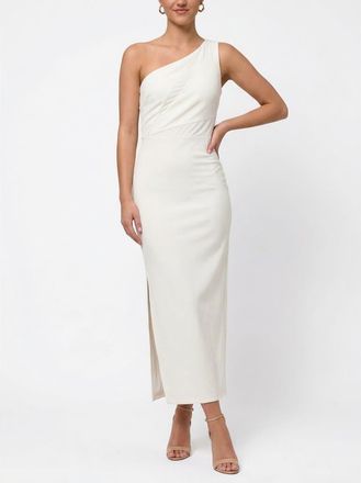 Rachel Roy Veanne One Shoulder Maxi Dress in White at Nordstrom, Size Xx-Large