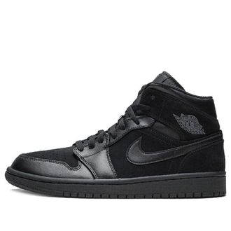 Nike Jordan Air Jordan 1 Mid Triple Black 2018 554724-050