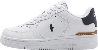 Ralph Lauren Masters Low Top Sneakers - Heren - Sneakers - Wit - 43 EU - Leer - Schoenen