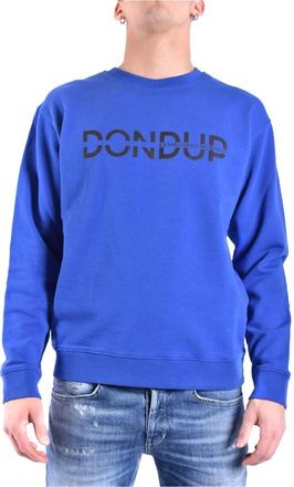 Dondup Stijlvol Sweatshirt - Heren - Sweatshirts - Blauw - S - Katoen - Hoodies & sweatvesten