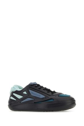 Reebok Mens Multicolor Fabric And Rubber Future Club C Sneakers Blackdust